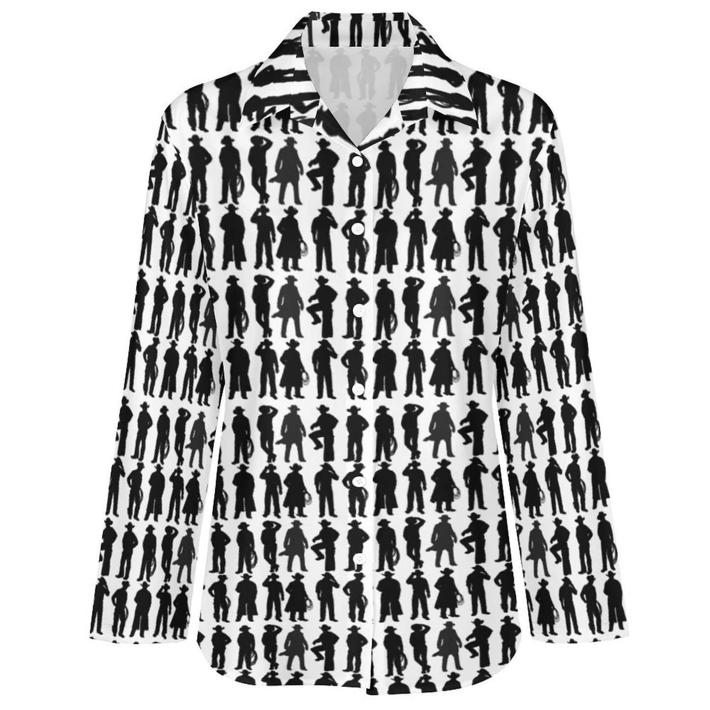 Baha Ranch Huckleberry Long Sleeve Blouse