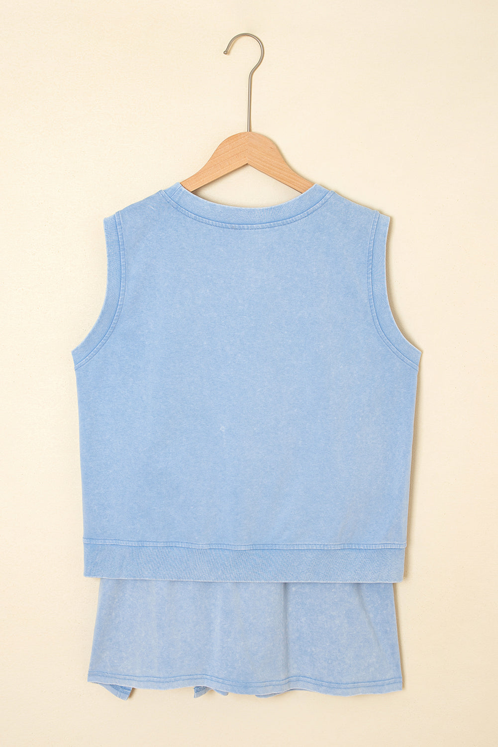 Solid Mineral Wash Tank Top & Lined Skort Set