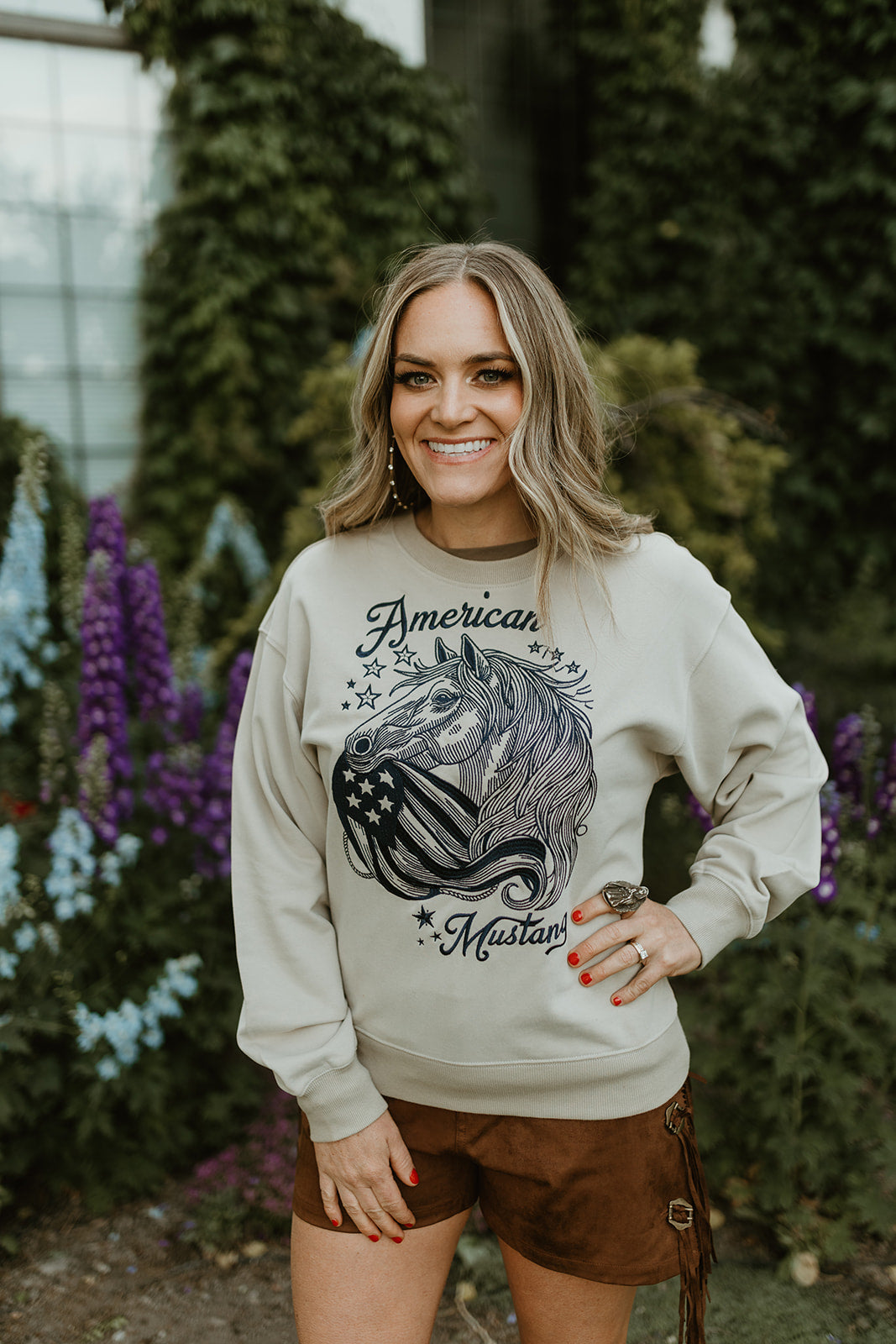 Rodeo Quincy American Mustang Pullover