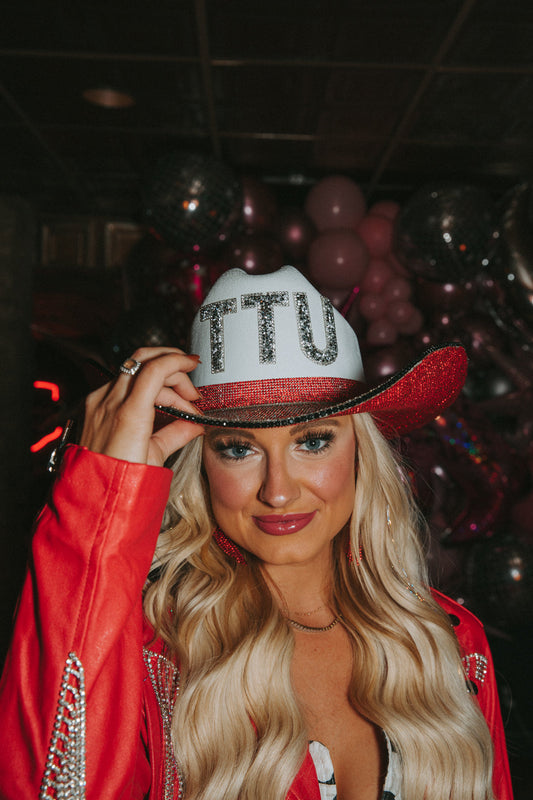 Rhinestone Cowgirls TTU Raiders Foodball Hat