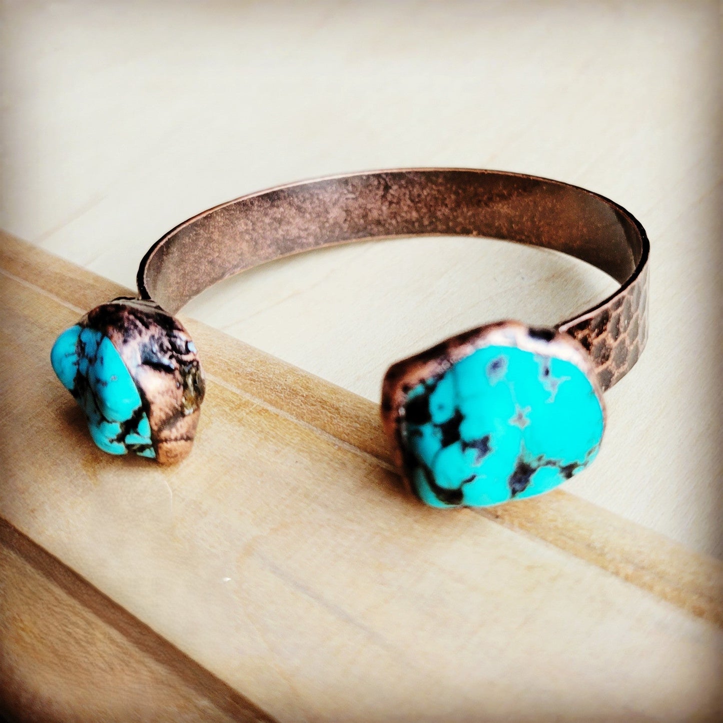 The Jewelry Junkie Genuine Natural Turquoise Cuff Bangle Bracelet 806t