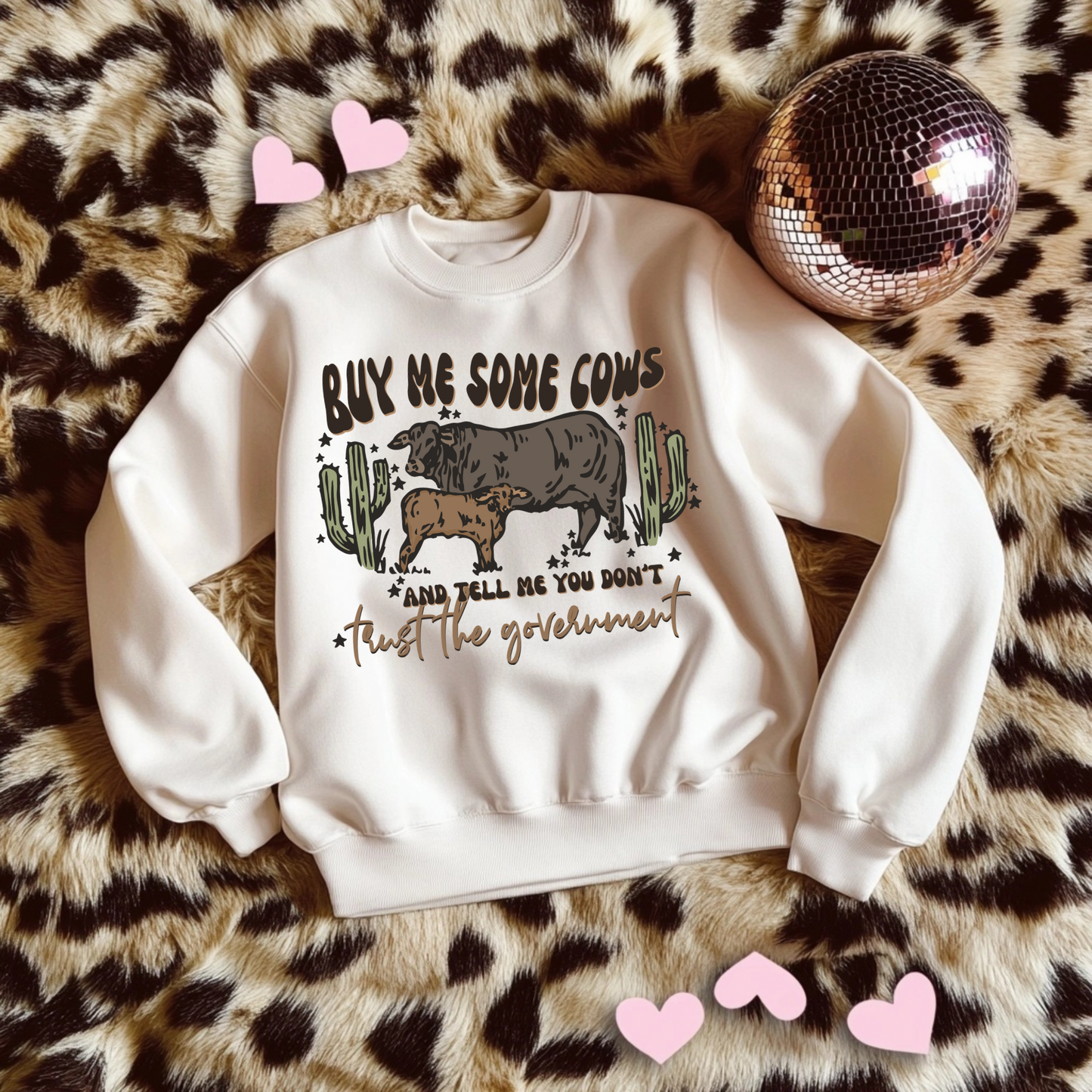 Cows & Government TEE or CREWNECK