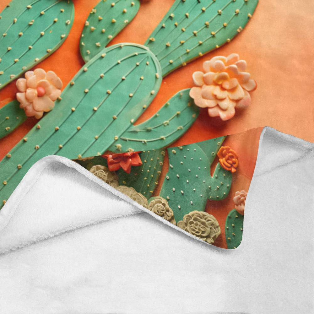 Beautiful Cactus 60x80 Throw Blanket Made in USA