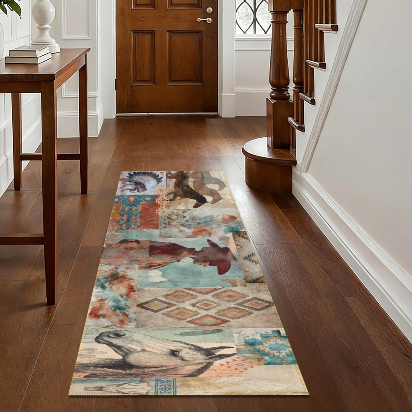 Western Gypsy Runner Indoor Runner Rug  0" x 22" Made in America