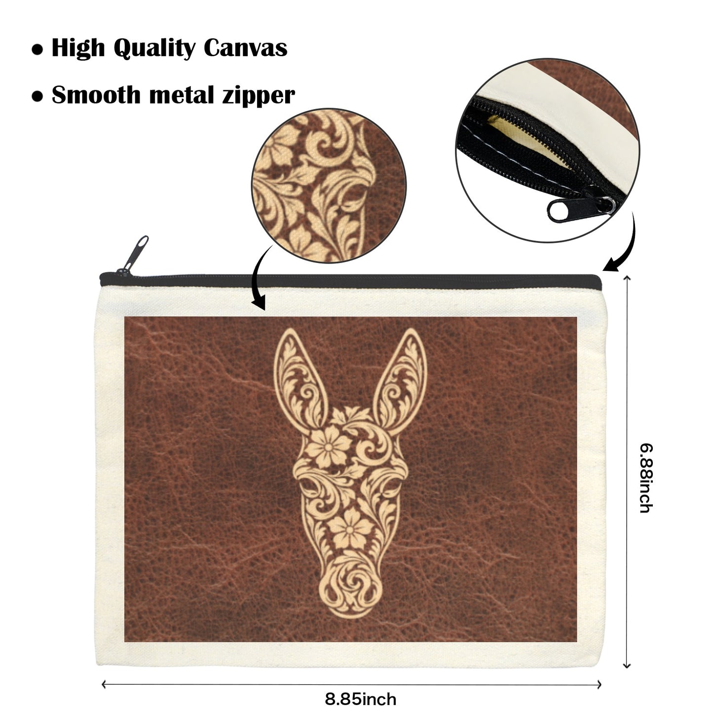 Tooled Donkey pack of of 5 bags Cosmetic Bag Made in America