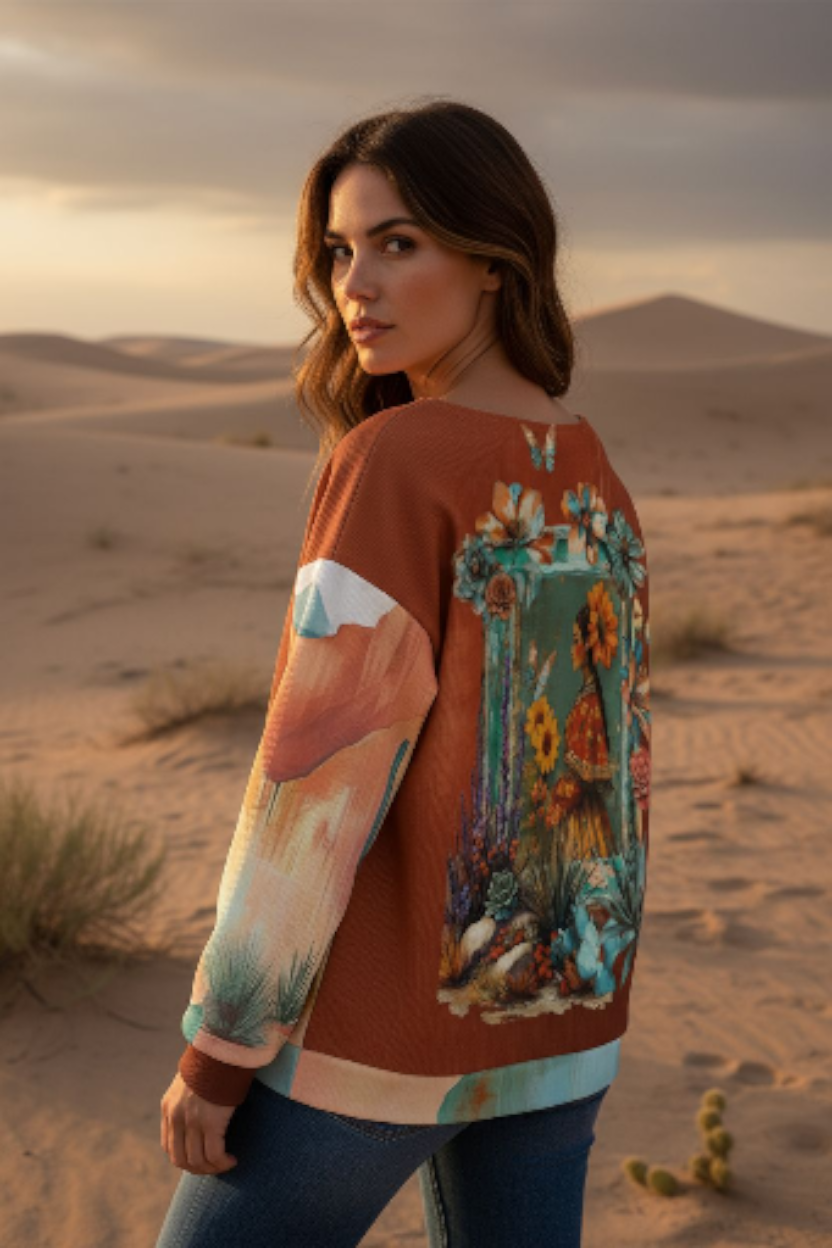 Colores de Mexico Fantasia Drop Shoulder Cardigan