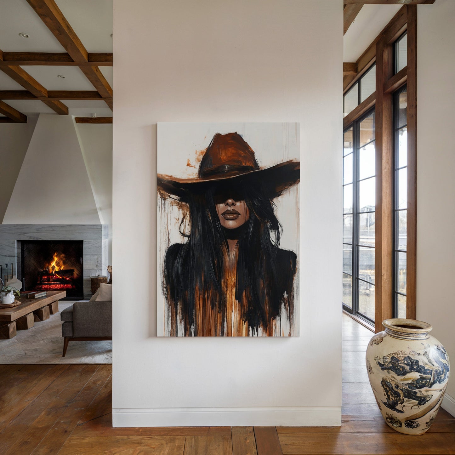 Midnight Dust – Western Cowgirl Wall Art
