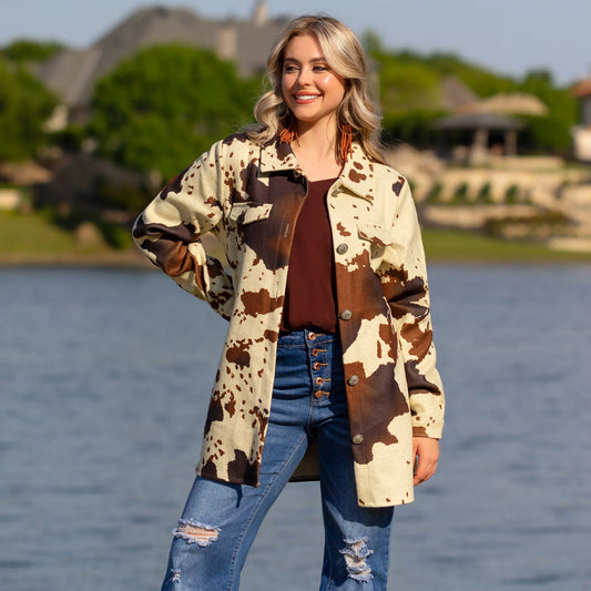 Desperado Cow Print Jacket