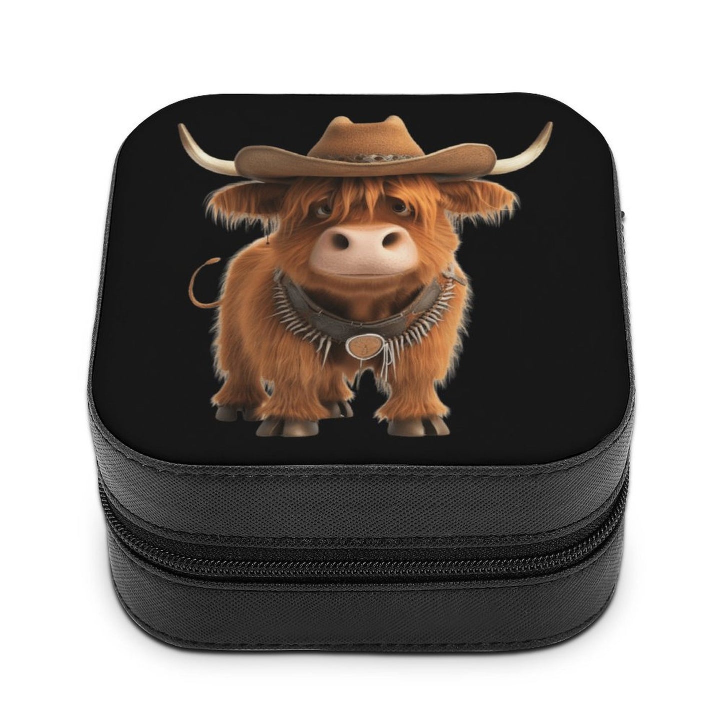 Funny Highland Cowboy Cow Jewelry Case