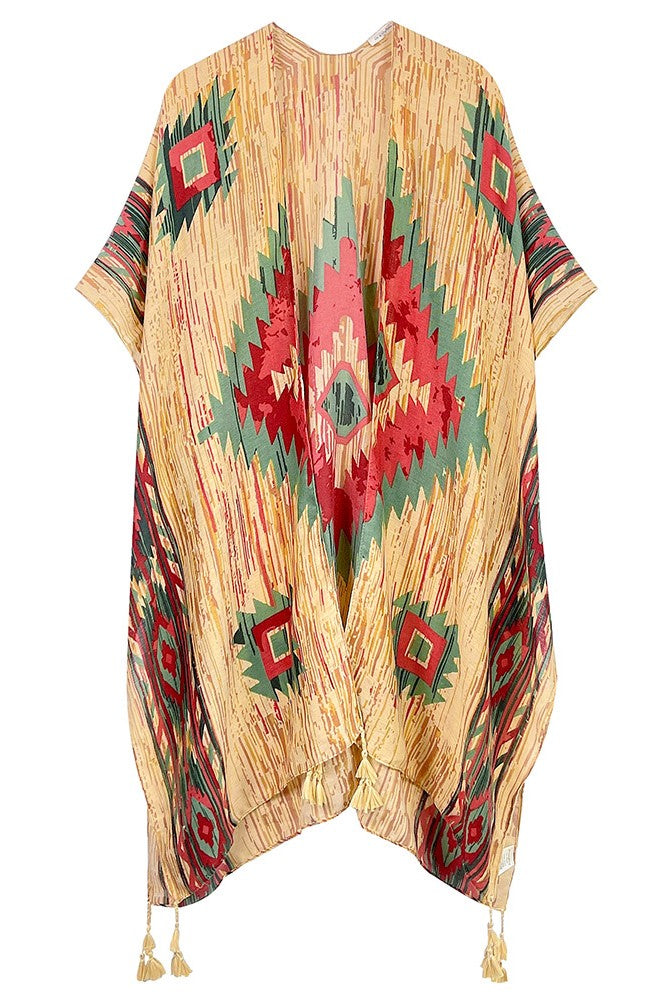 Southwestern Aztec Kimono Cover up