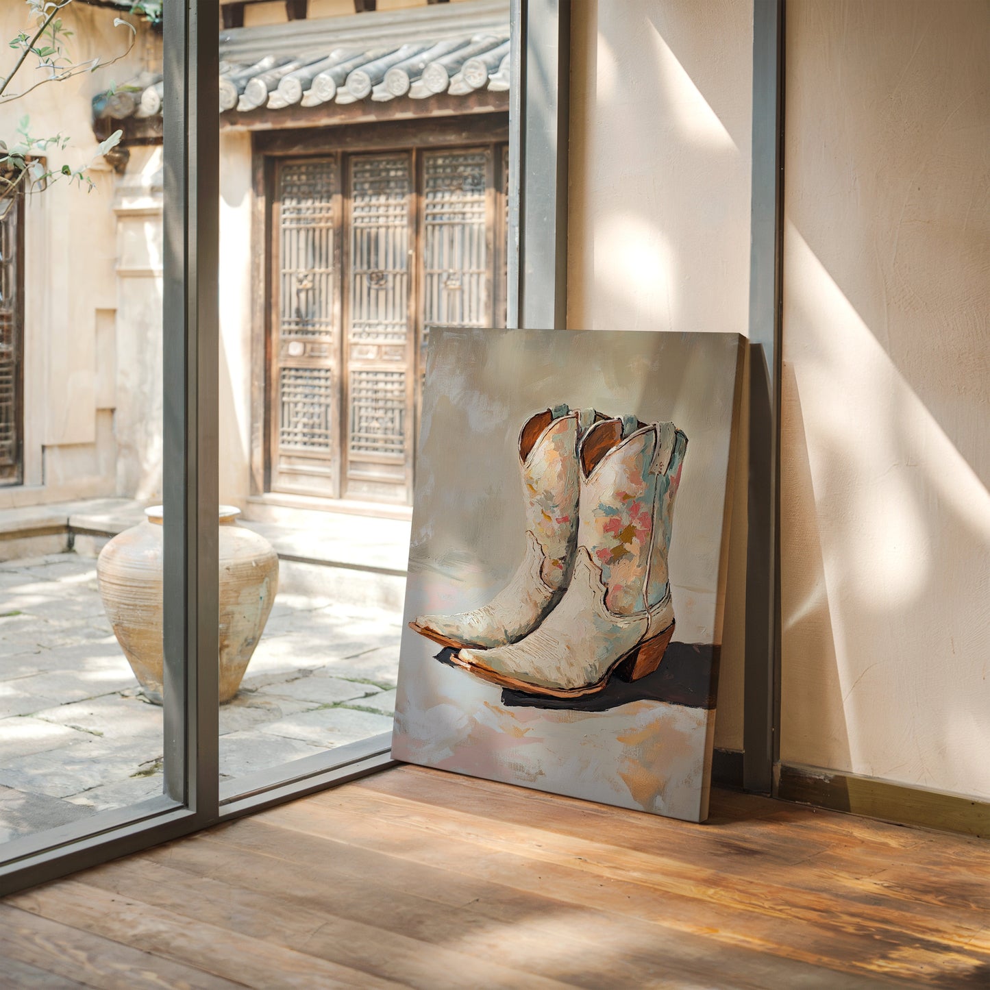 Painted Soles: Floral Cowgirl Boots