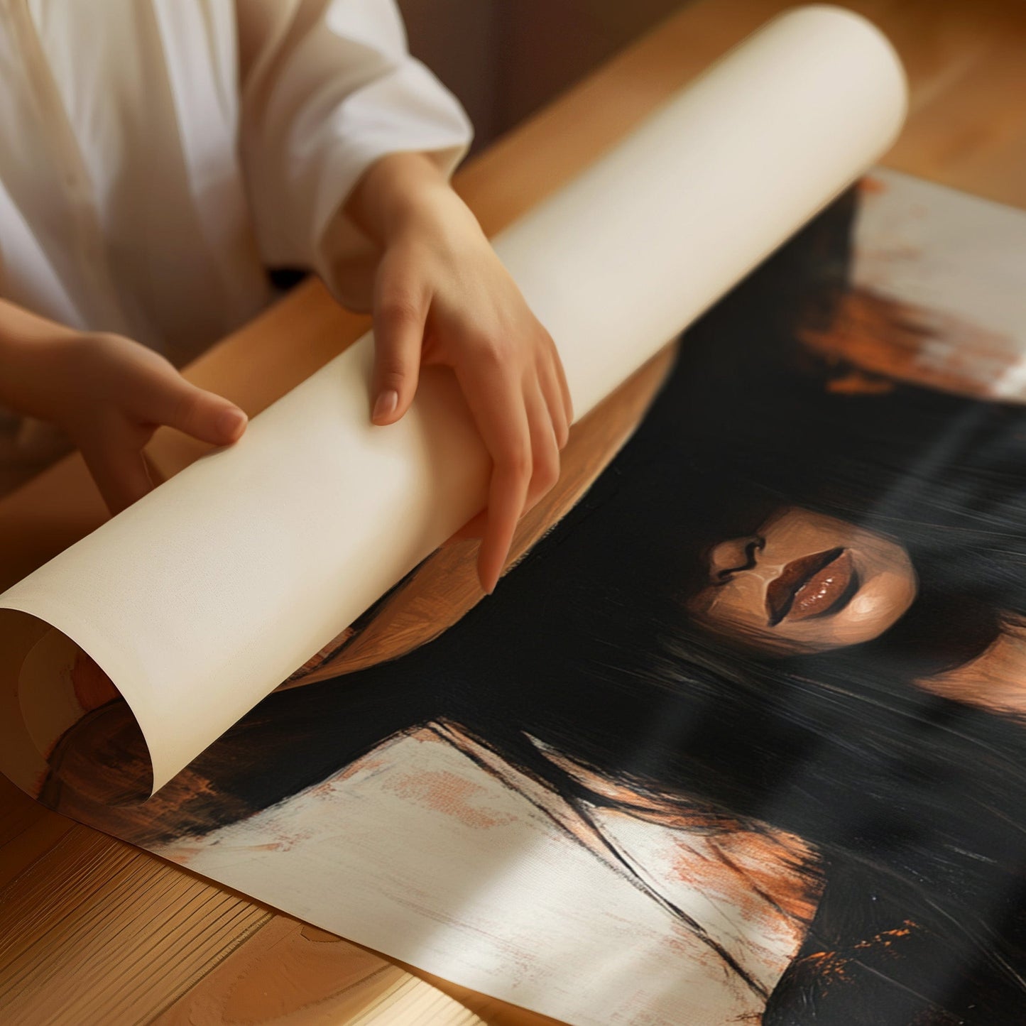 The Silent Outlaw – Western Cowgirl Canvas Art