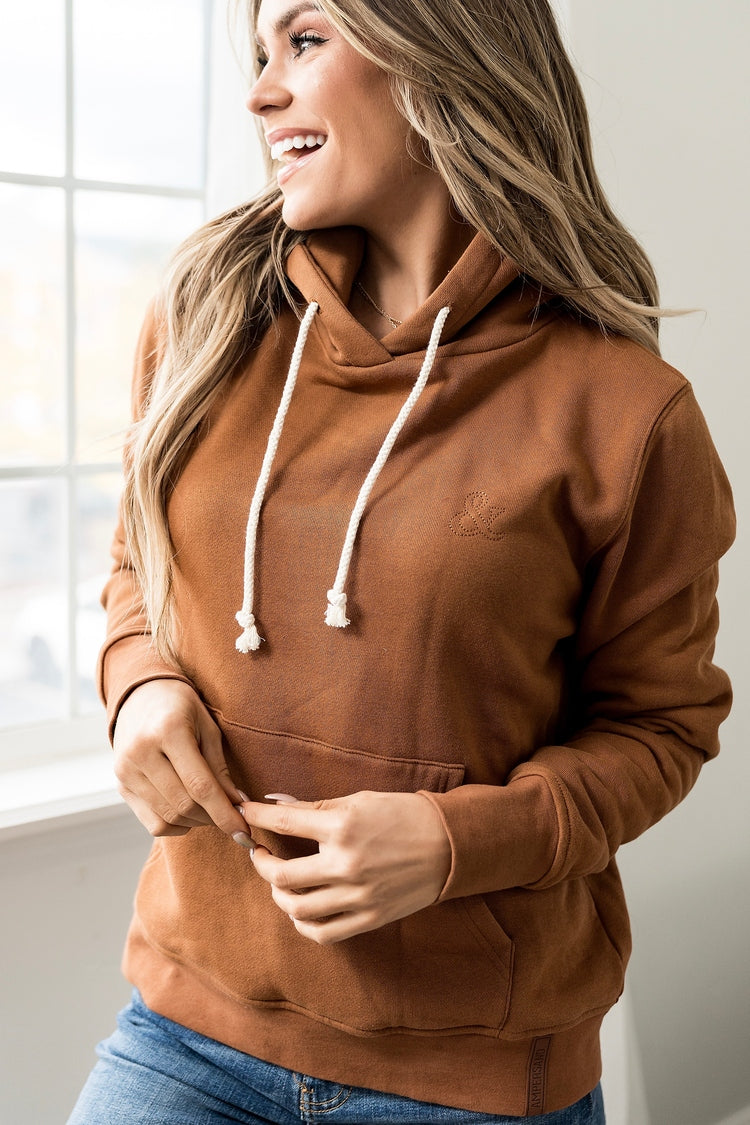 Ampersand Avenue Staple Hoodie- Toffee