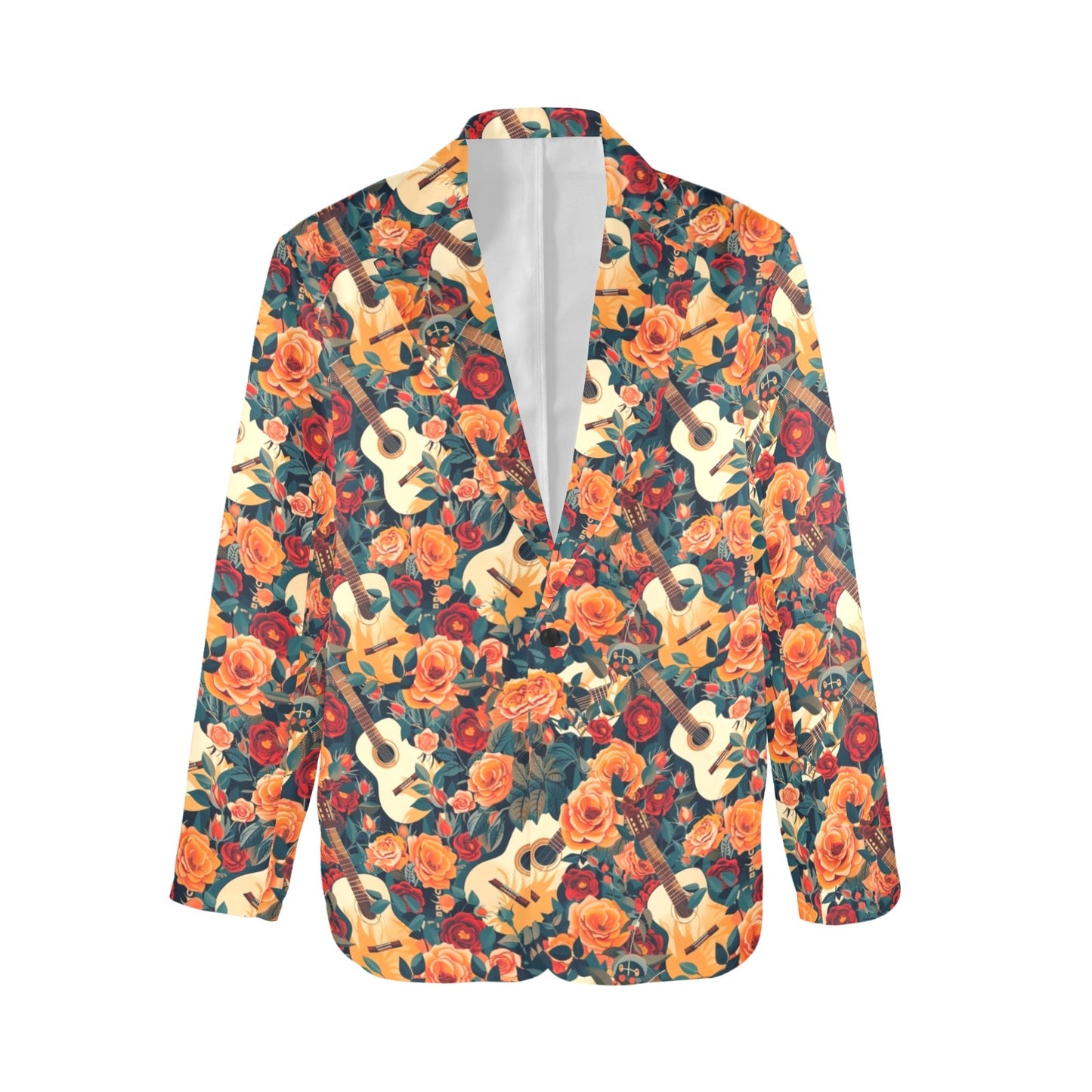 Colores De Mexico Roses & Guitars Floral Blazer