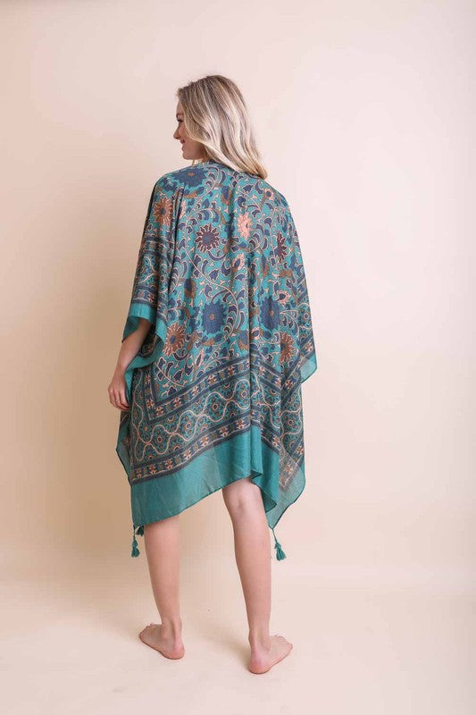 Touch of Morroco Tapestry Tassel Kimono choice of colors