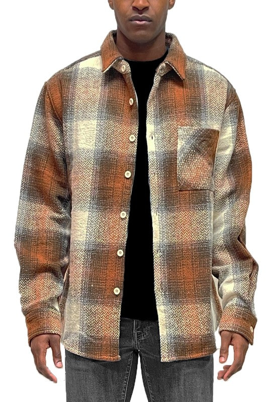 Grand Canyon Men's Flannel Shirt Jacket Shacket choice of colors