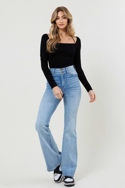 High Waisted Flare Jeans 32" inseam