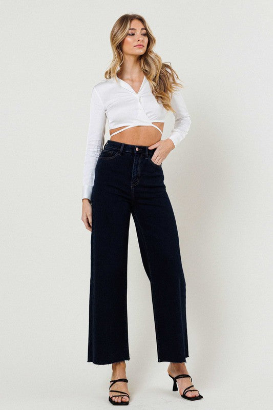 High Waisted Wide Leg Jeans 29 Inseam
