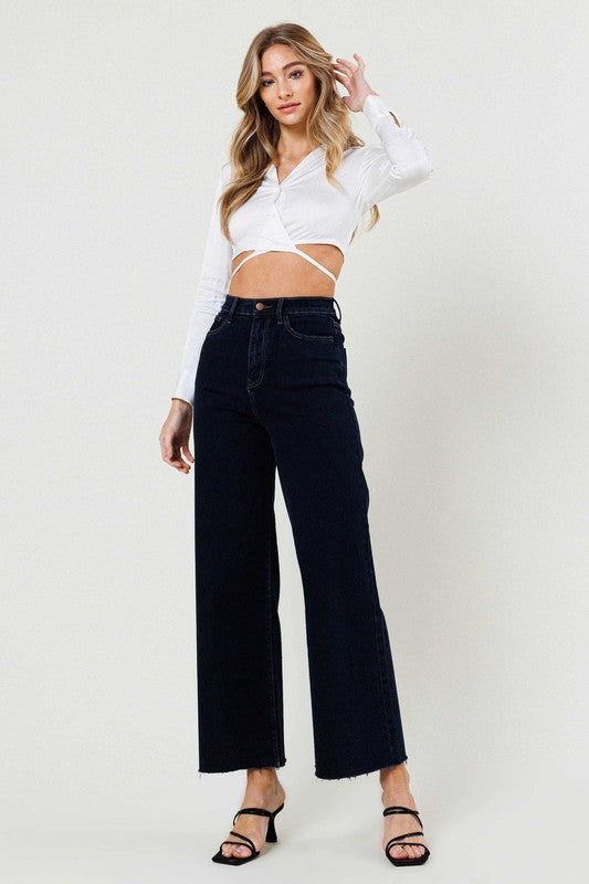 High Waisted Wide Leg Jeans 29" Inseam
