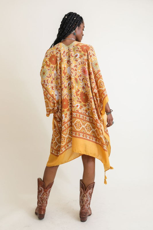 Touch of Morroco Tapestry Tassel Kimono choice of colors