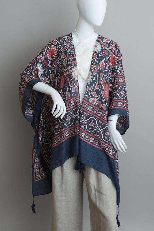 Touch of Morroco Tapestry Tassel Kimono choice of colors