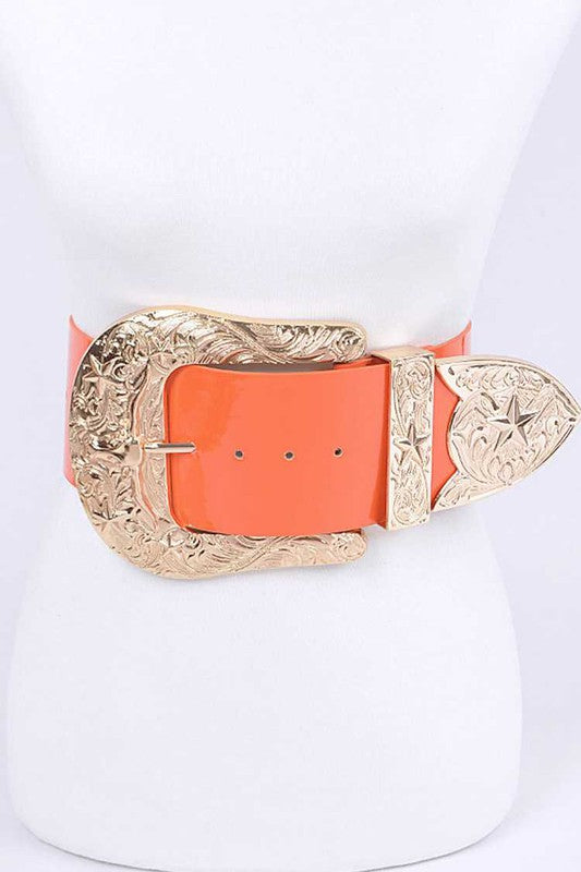 HUGE Oversized Patent Leather Statement Oversize Belt choice of colors