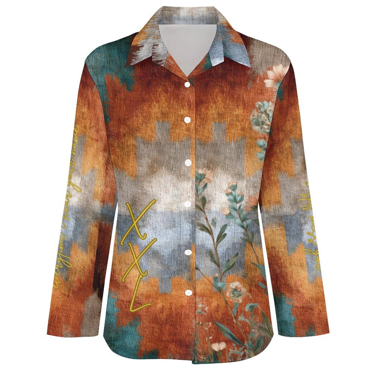 Baha Ranch Officially Licensed Keith Anderson Women's Long Sleeve Button Up Western Blouse