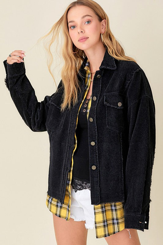 Good Fortune - Corduroy Trucker Jacket for Women | Roxy