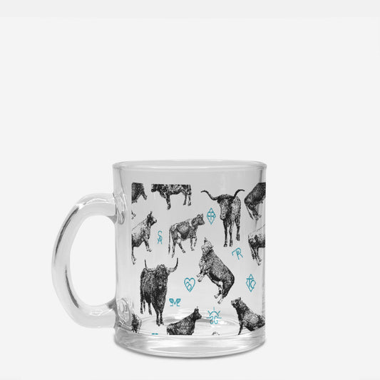 Cattle Ranch Glass Mug