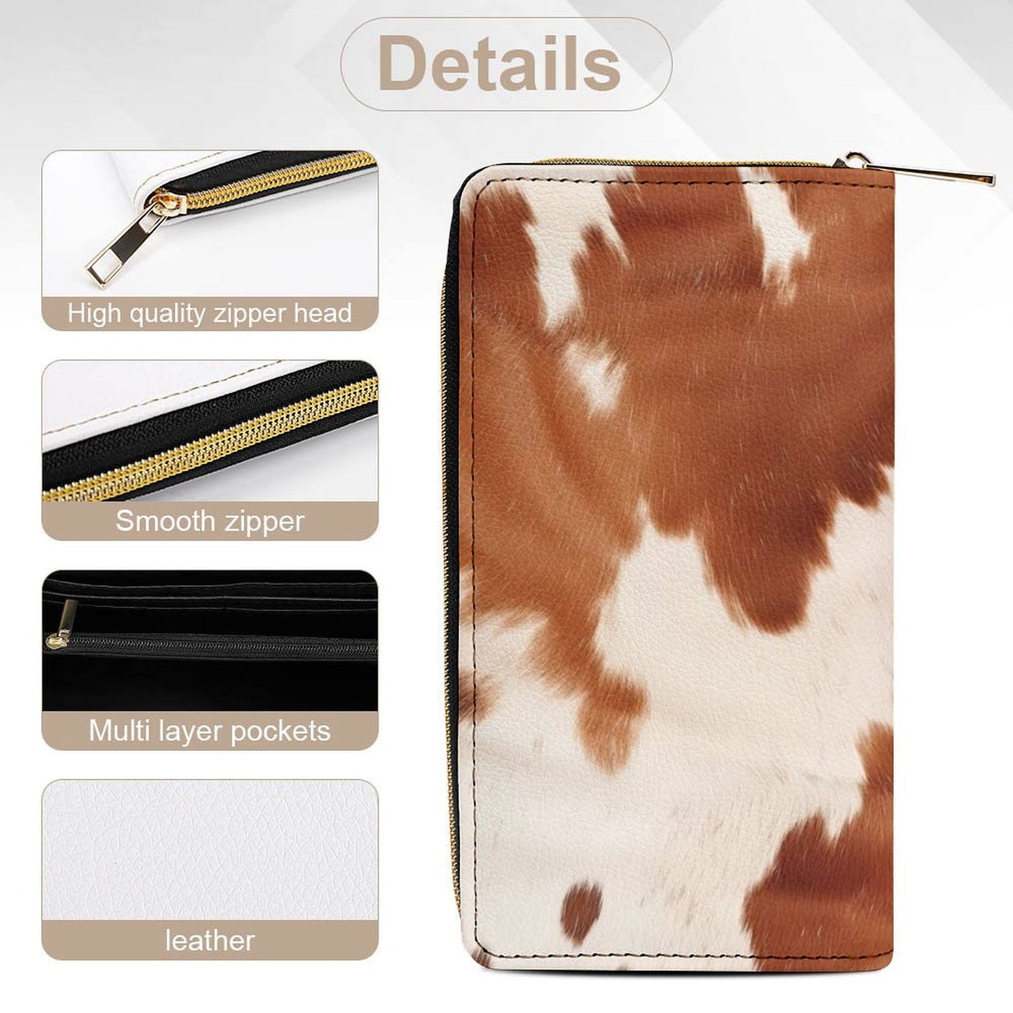 Cow Print Wallet