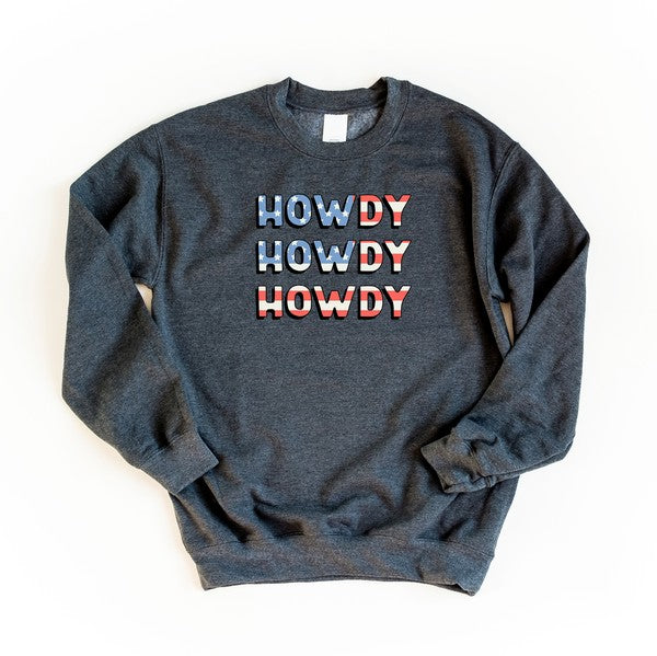 Howdy Flag Stacked Graphic Sweatshirt