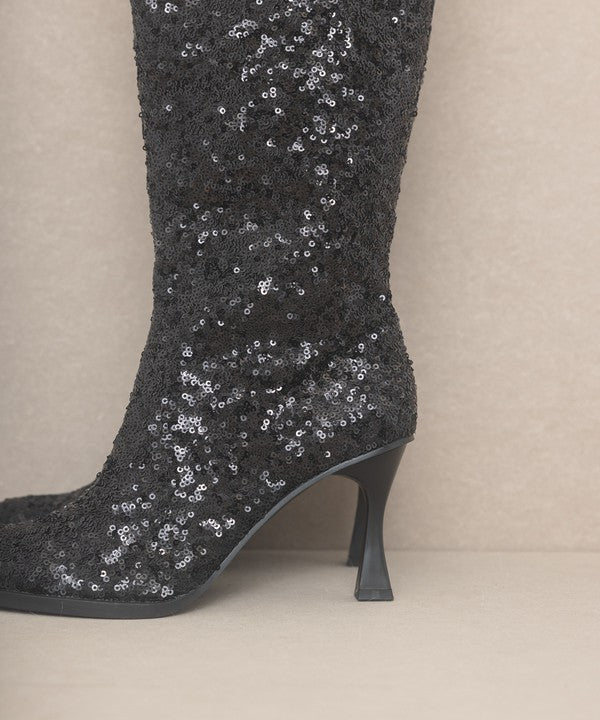 Knee High Sequin Boots choice of colors