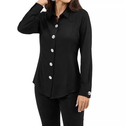 Wrangler Western Fancy Concho Button Southwest Shirt