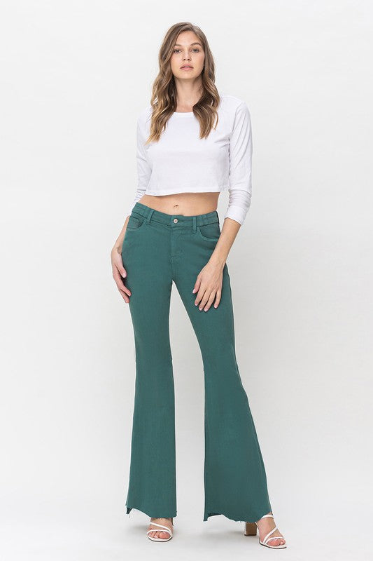 Vervet Green Bell Bottom Jeans