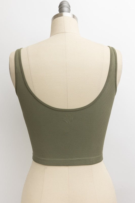 Ribbed Underline Seams Brami Top choice of colors