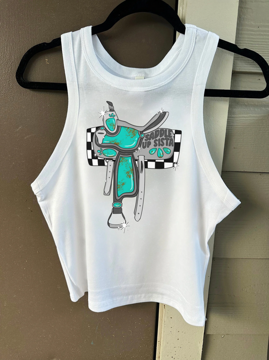 Saddle Up Sista Cropped Tank