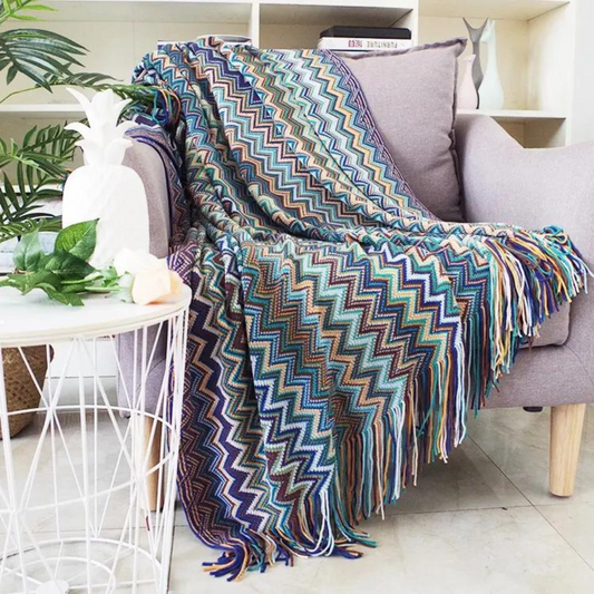 Vintage Bohemian Blanket choice of colors