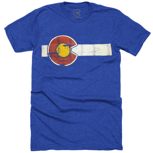 Unisex Classic Colorado Flag Royal Blue T-Shirt
