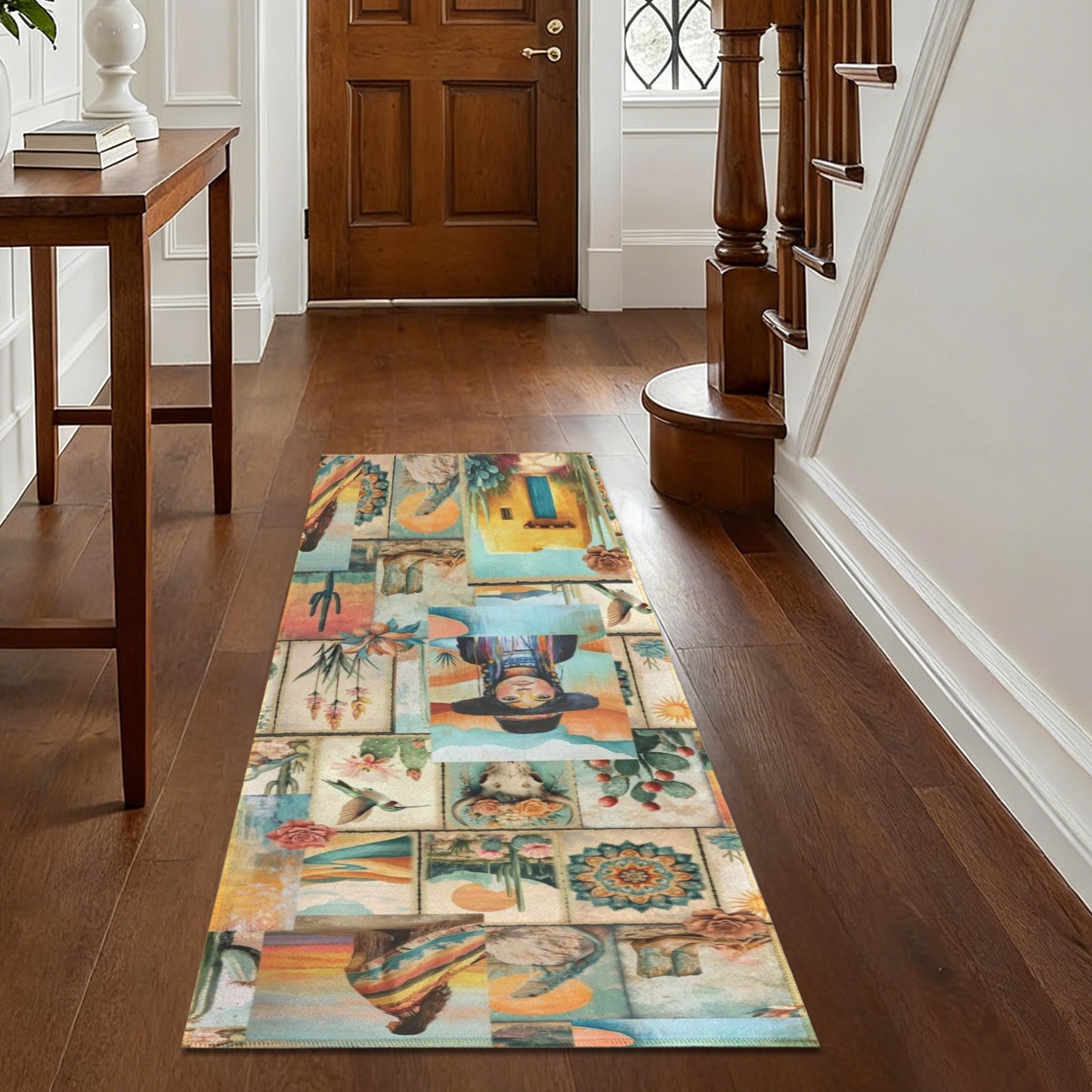 Baha Ranch Pictures of the Southwest Floor Rug Runner Made in America Indoor 60" x 22" Made in America