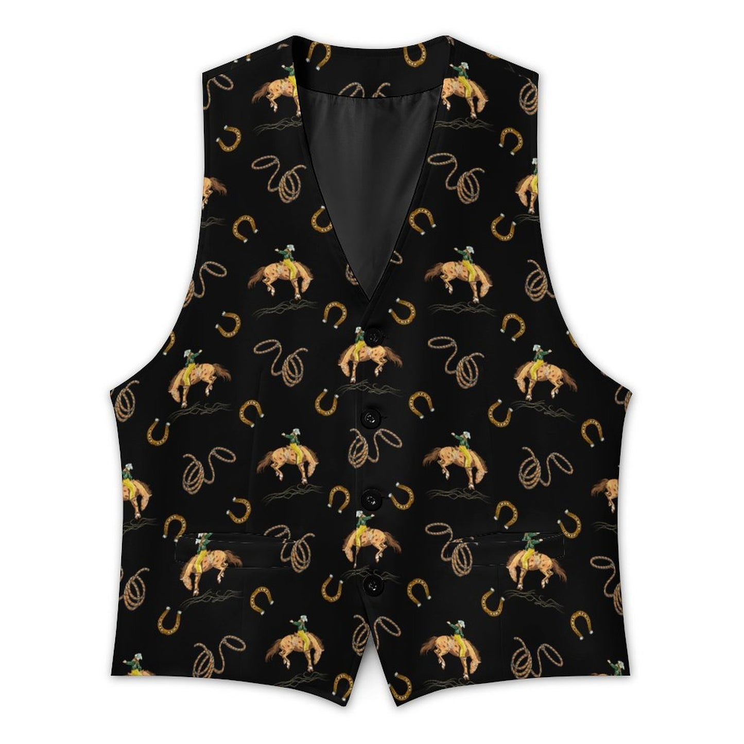 Baha Ranch Rodeo Cowboy Men's Sleeveless Suit Vest