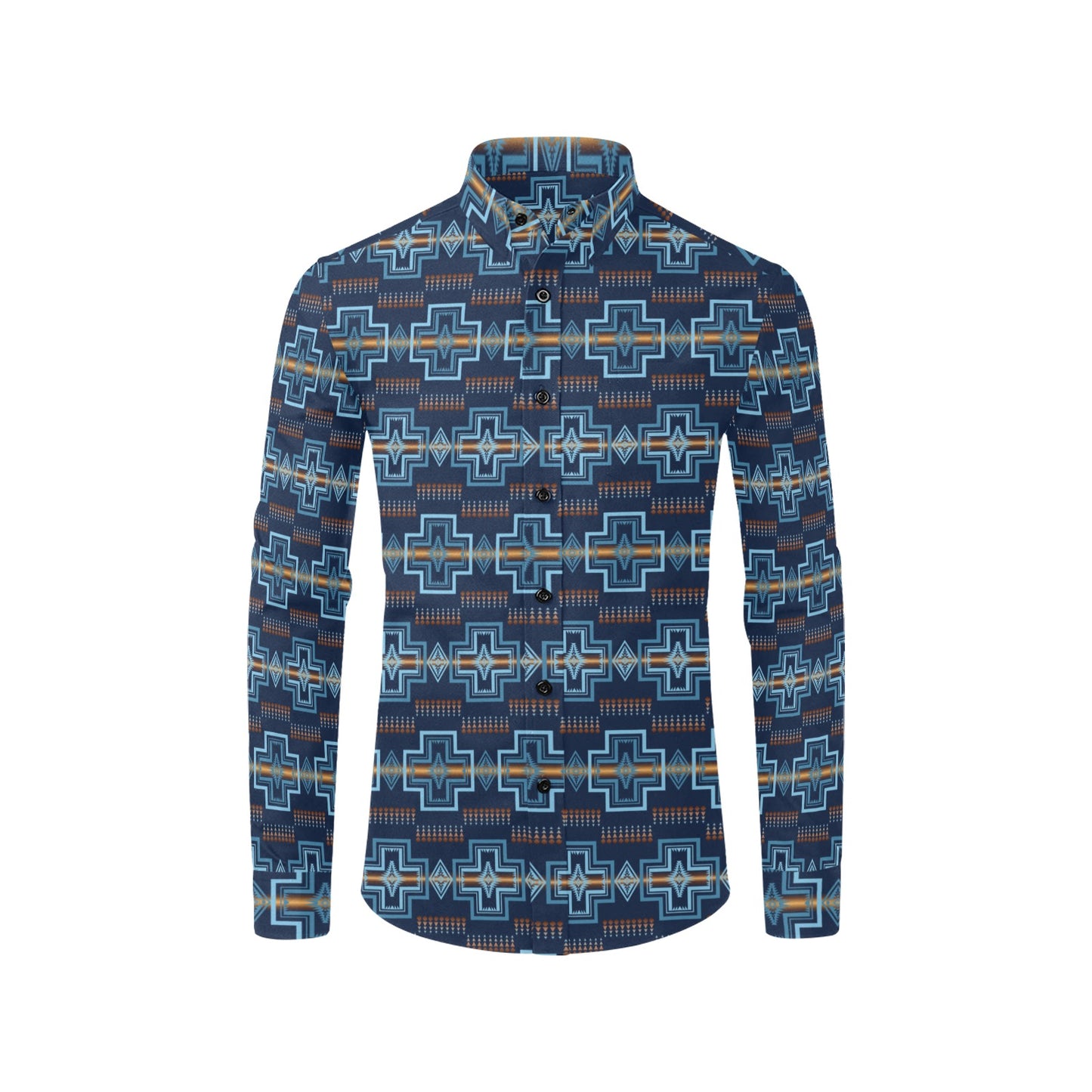 Blue Aztec Unisex Western Shirt