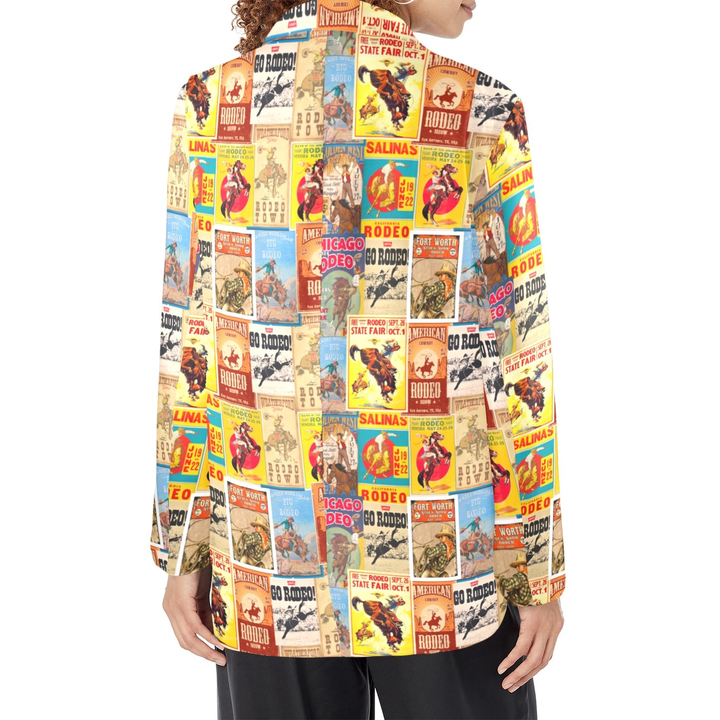 Women's Vintage Rodeo Poster Blazer