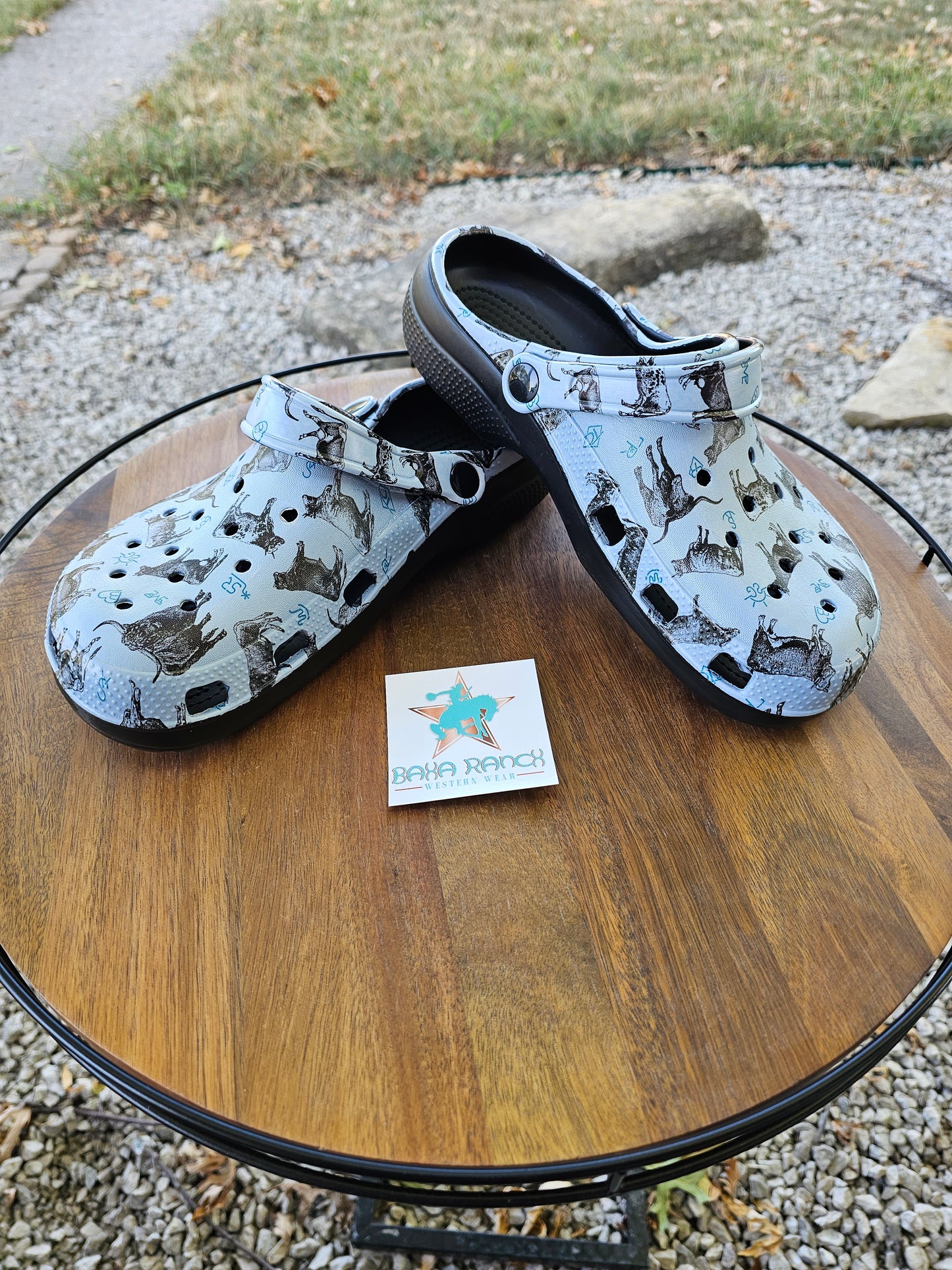 Cattle and Brands Clog Shoes