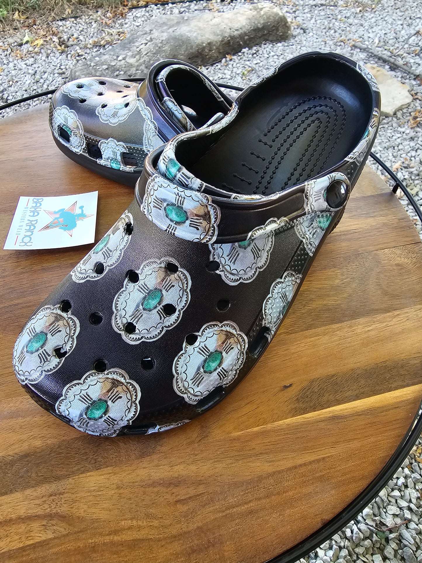 Silver Concho Clog Shoes