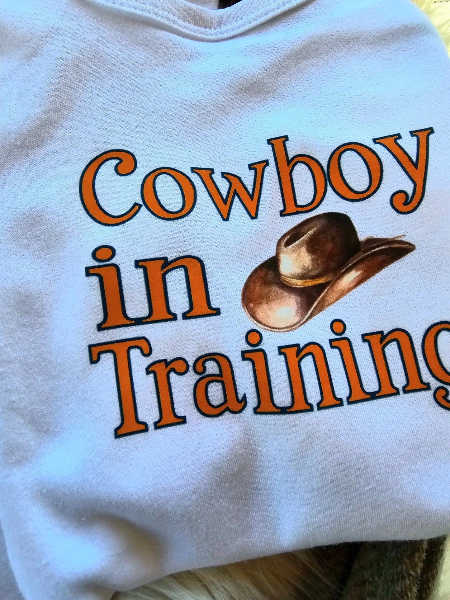 Bronc Rider Cowboy In Training Long Sleeve Bodysuit