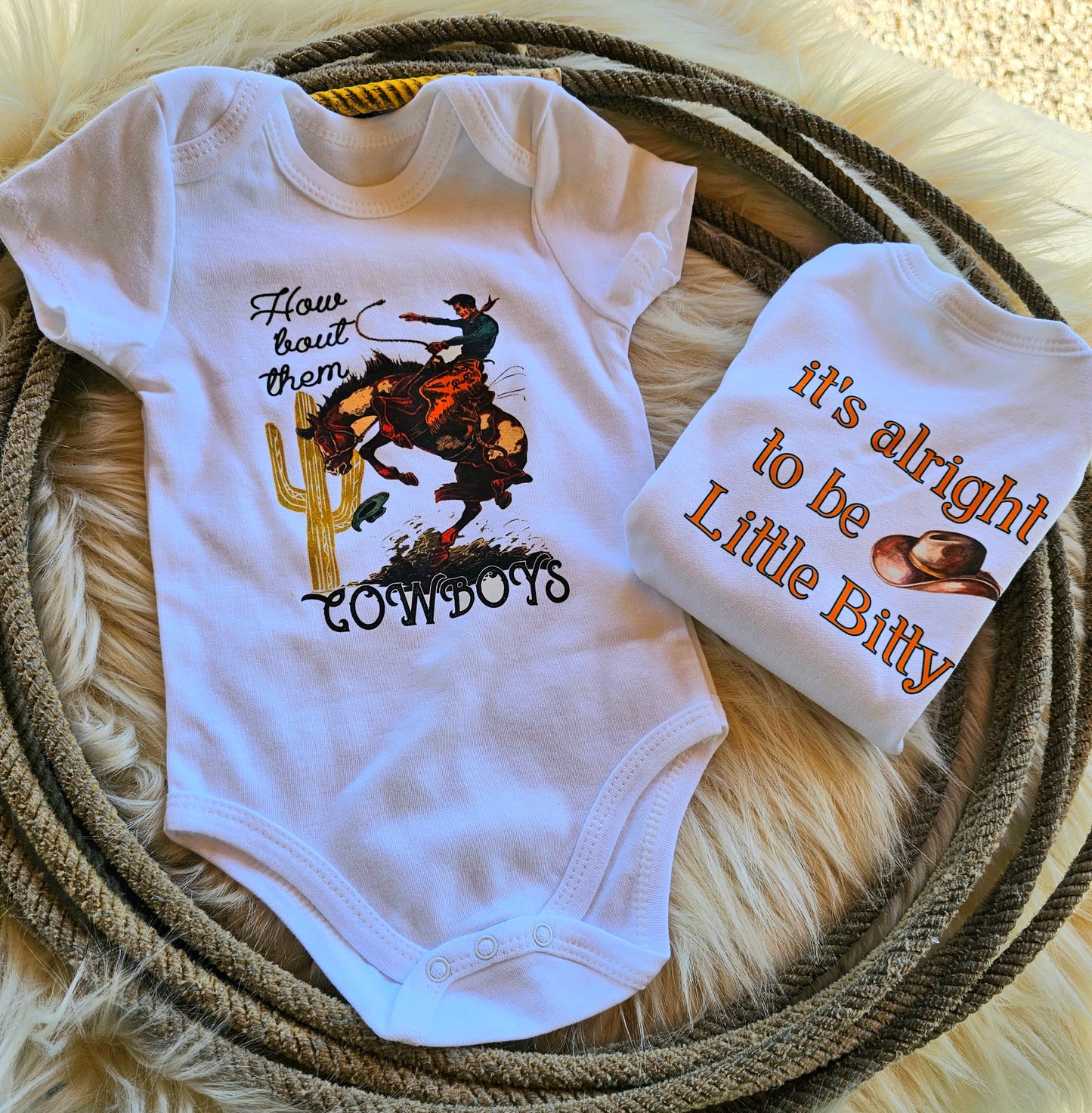 Them Cowboys Little Bitty Onesie