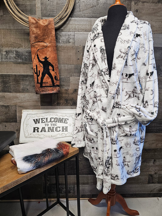 Ranch Life Women's Western Bath Robe