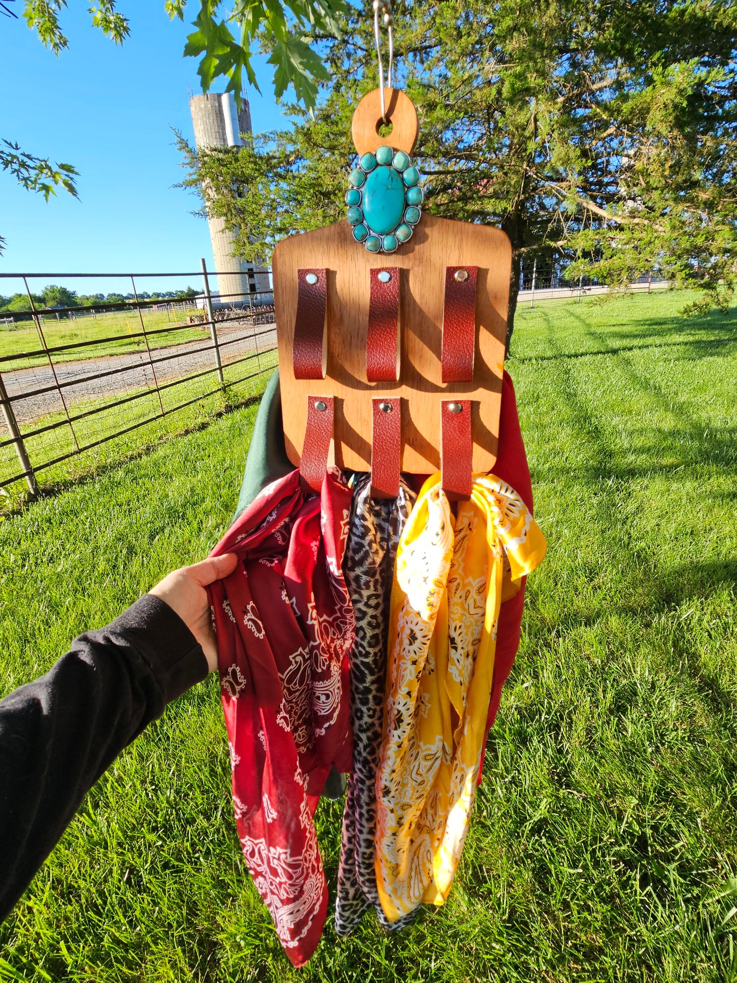 Handmade Wild Rag Scarf Organizer