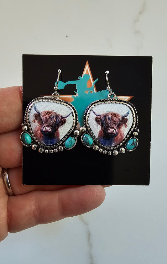 Highland Cow Earrings