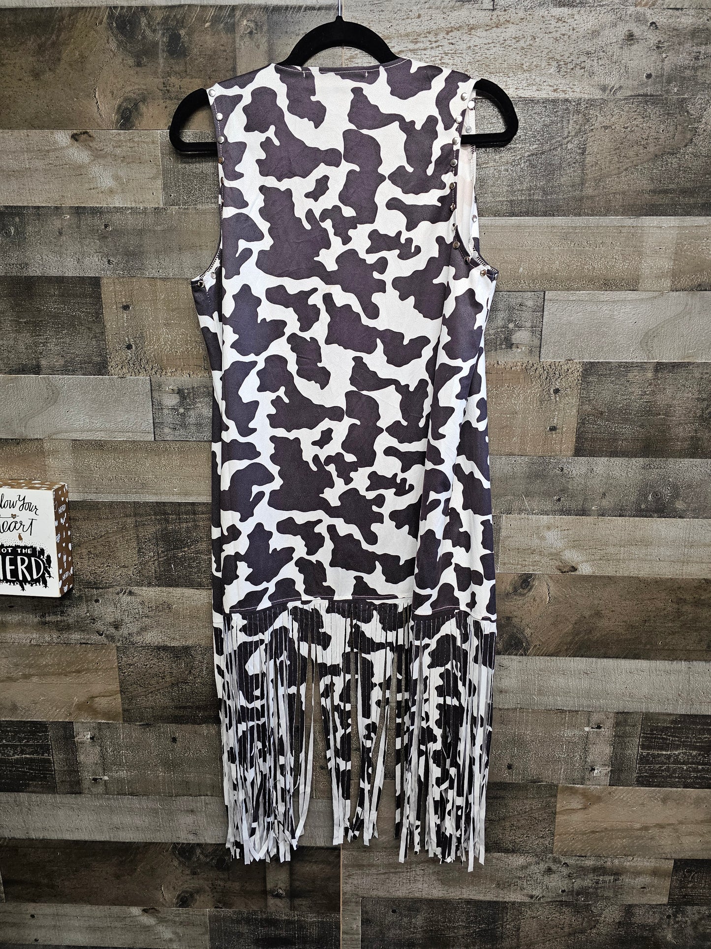 Size Small Cow print vest